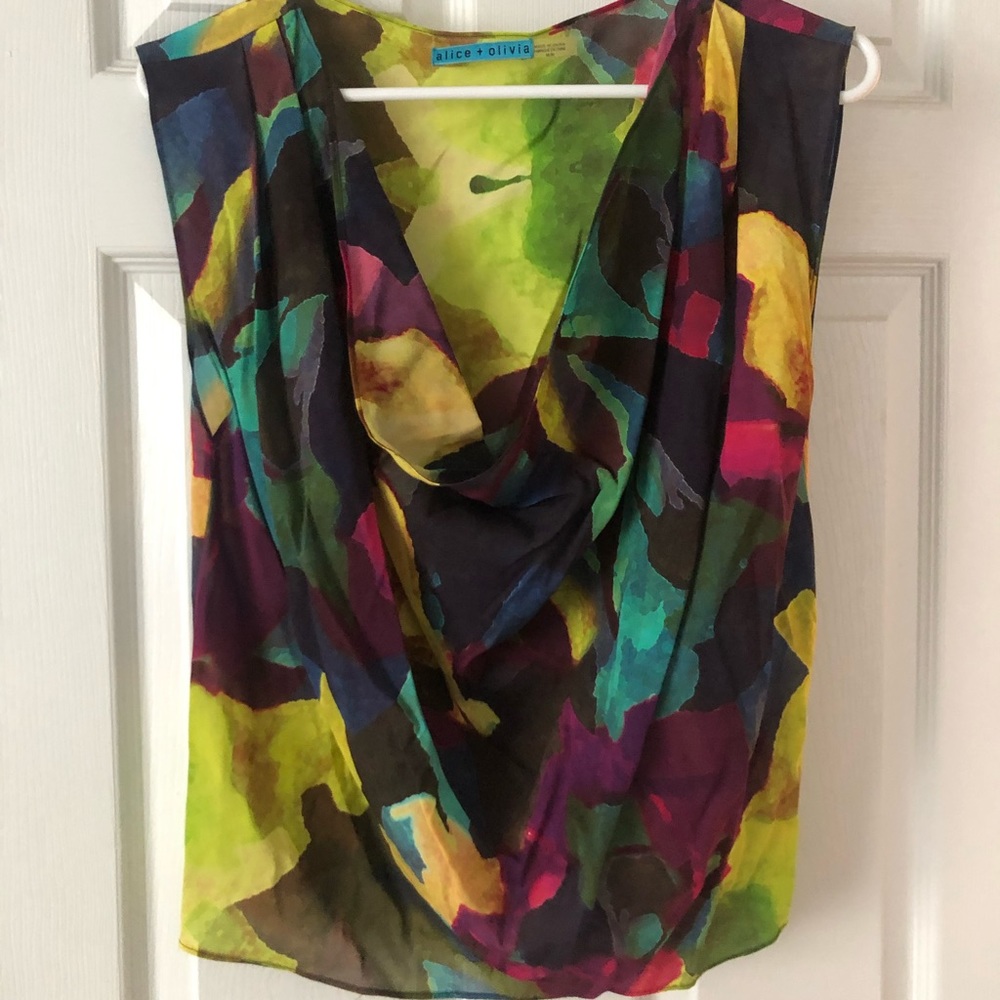 Colorful Alice + Olivia top